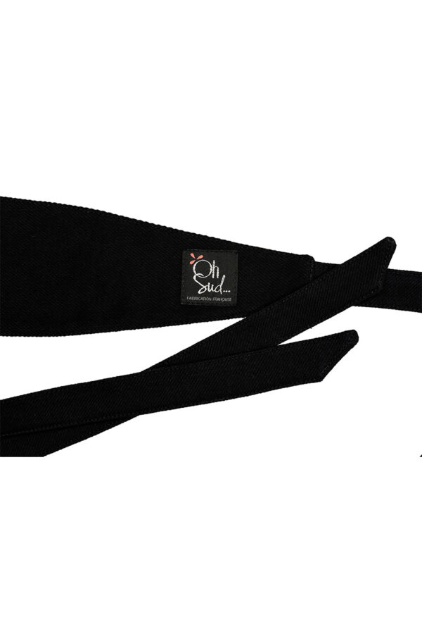 Ceinture provençale réversible à nouer Francette bleue – Image 3