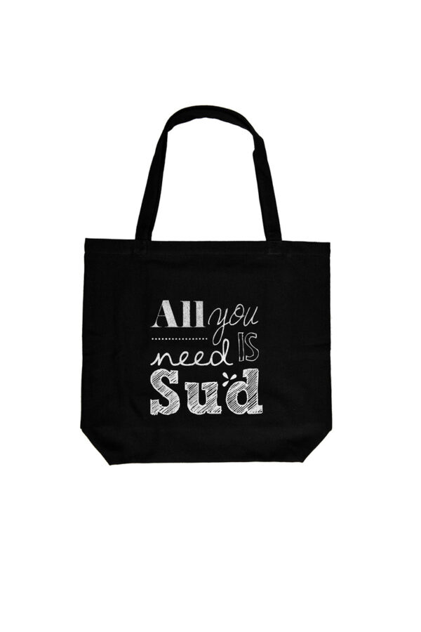 Cabas en jean noir All you need is sud Marius – Image 2