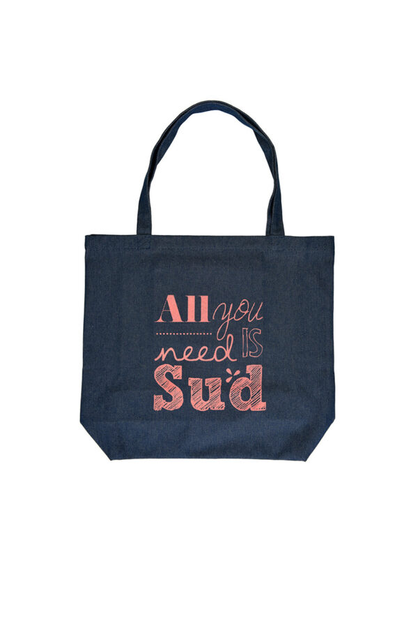 Cabas en jean bleu All you need is sud Marius