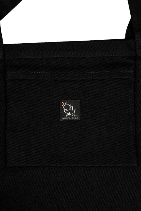 Cabas en jean noir All you need is sud Marius – Image 5