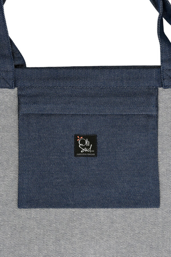 Cabas en jean bleu All you need is sud Marius – Image 5