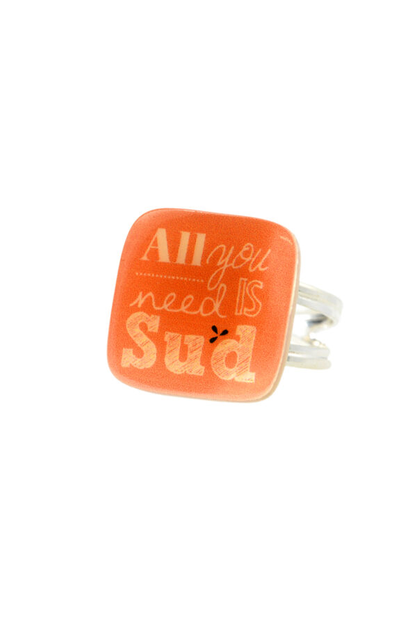 Bague All you need is sud corail