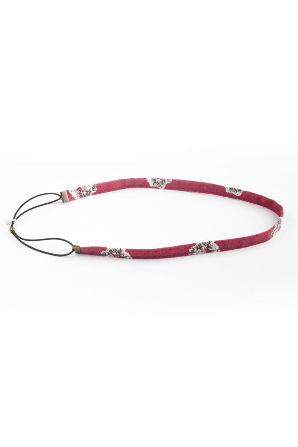 Bandeau cheveux rose fleuri headband L'Eyraguais – Image 2