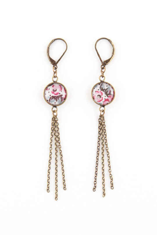 boucles d'oreilles liberty, bohème chic