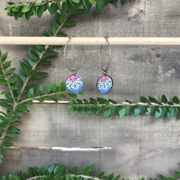 boucles d'oreilles créoles liberty