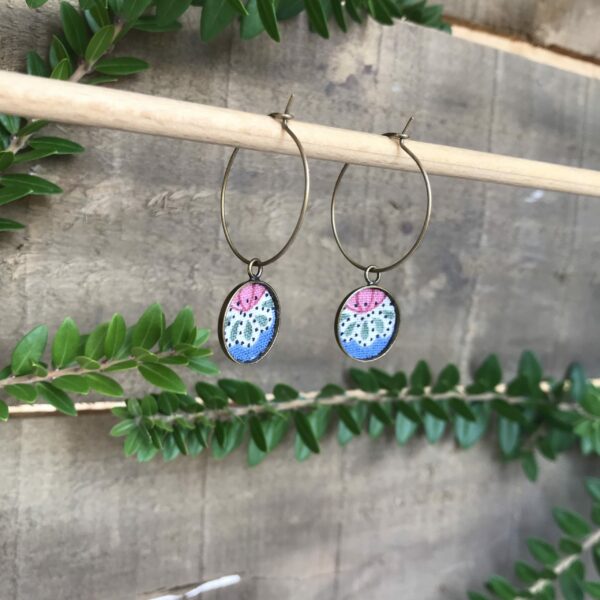 boucles d'oreilles créoles liberty