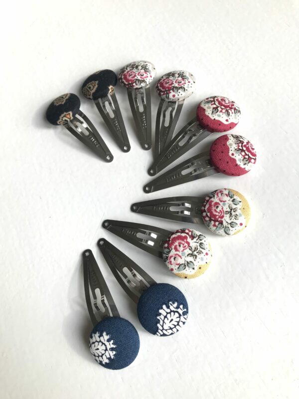 barrettes tissu liberty