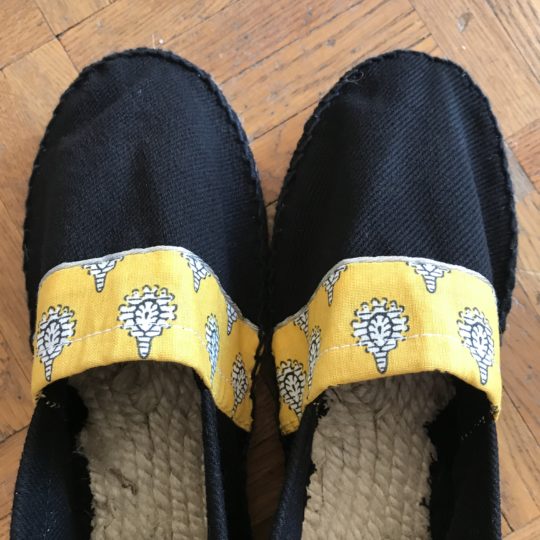 espadrilles liberty noir jaune