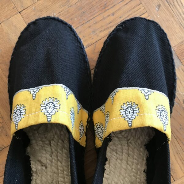 espadrilles liberty noir jaune