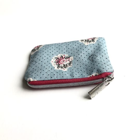 petite pochette bleu liberty