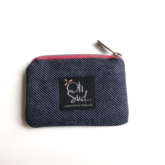 mini pochette jean bleu