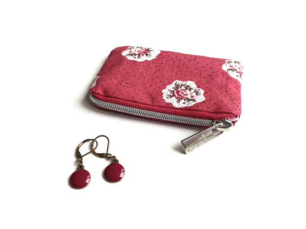 porte monnaie liberty rose