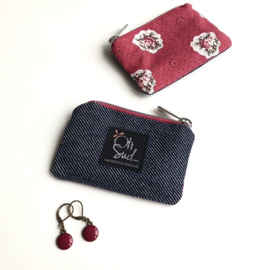 mini pochette liberty rose