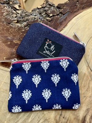 Porte-monnaie bleu marine Pitchoun